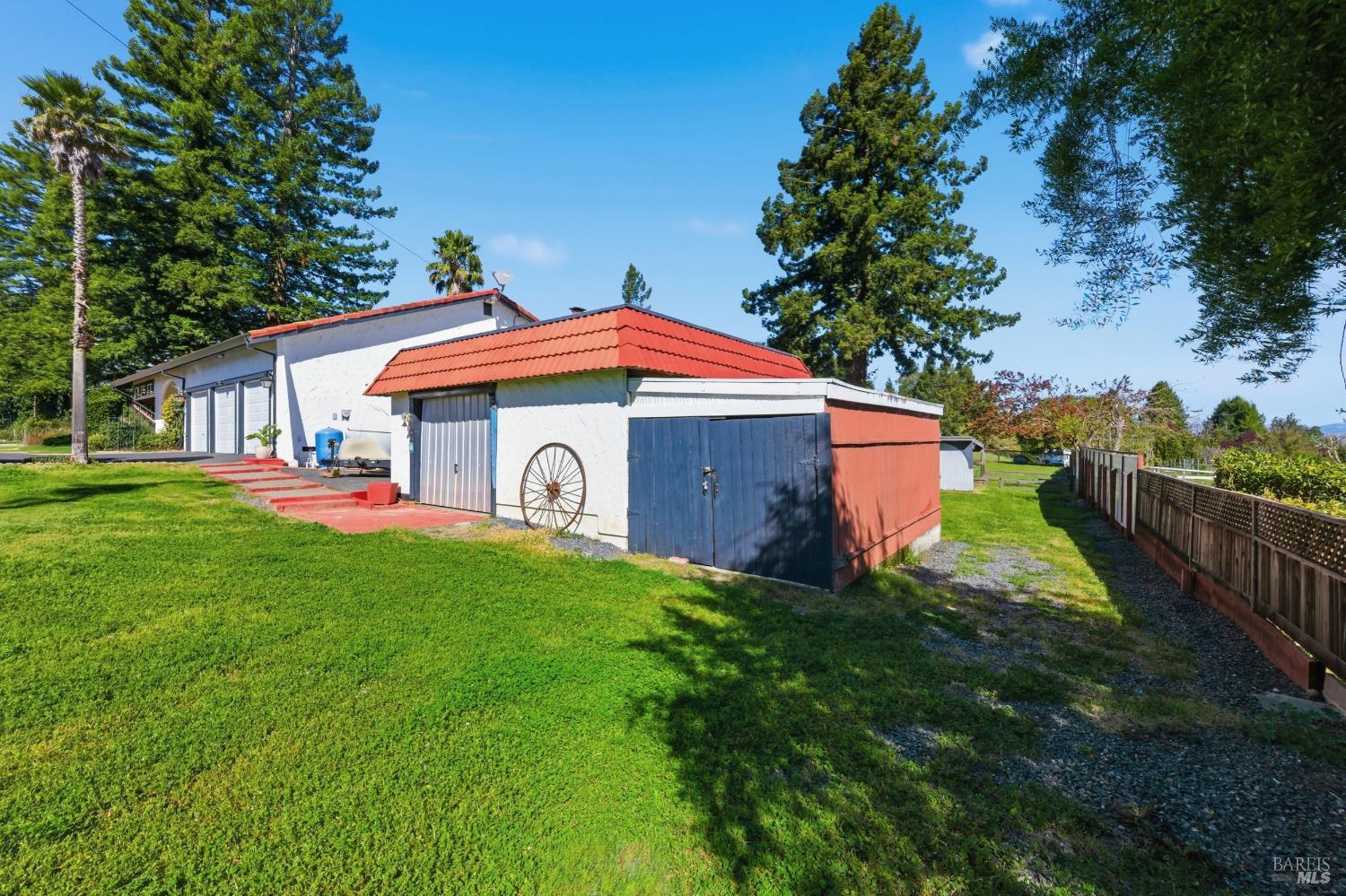 5174 Blank Road Sebastopol, CA 95472 - Photo 35 of 48 a front view of house with yard and green space