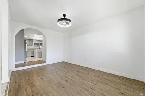 wooden floor in a room