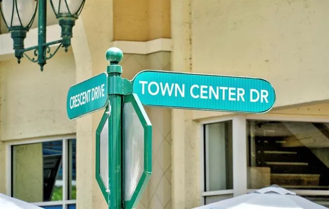 a view of a street sign