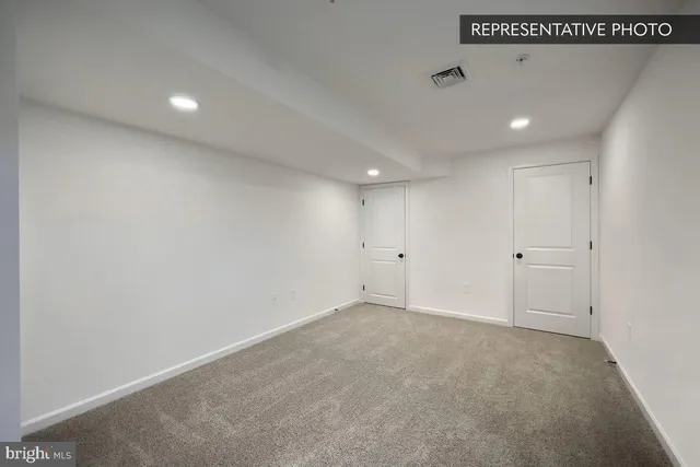 a view of an empty room