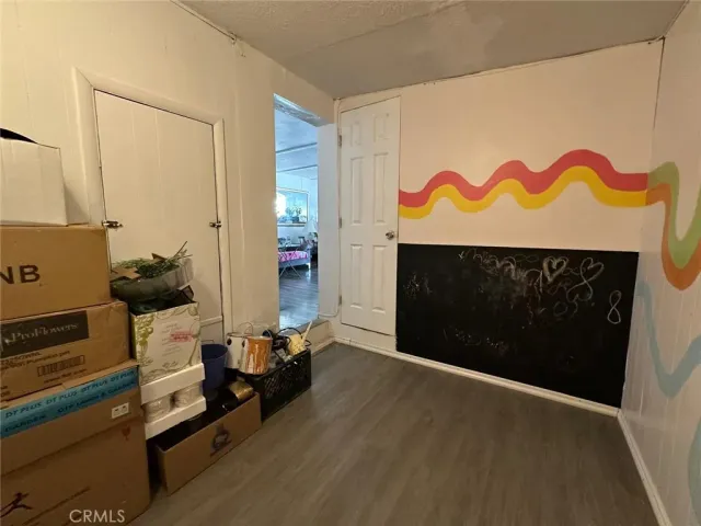 a room with furniture and a fireplace