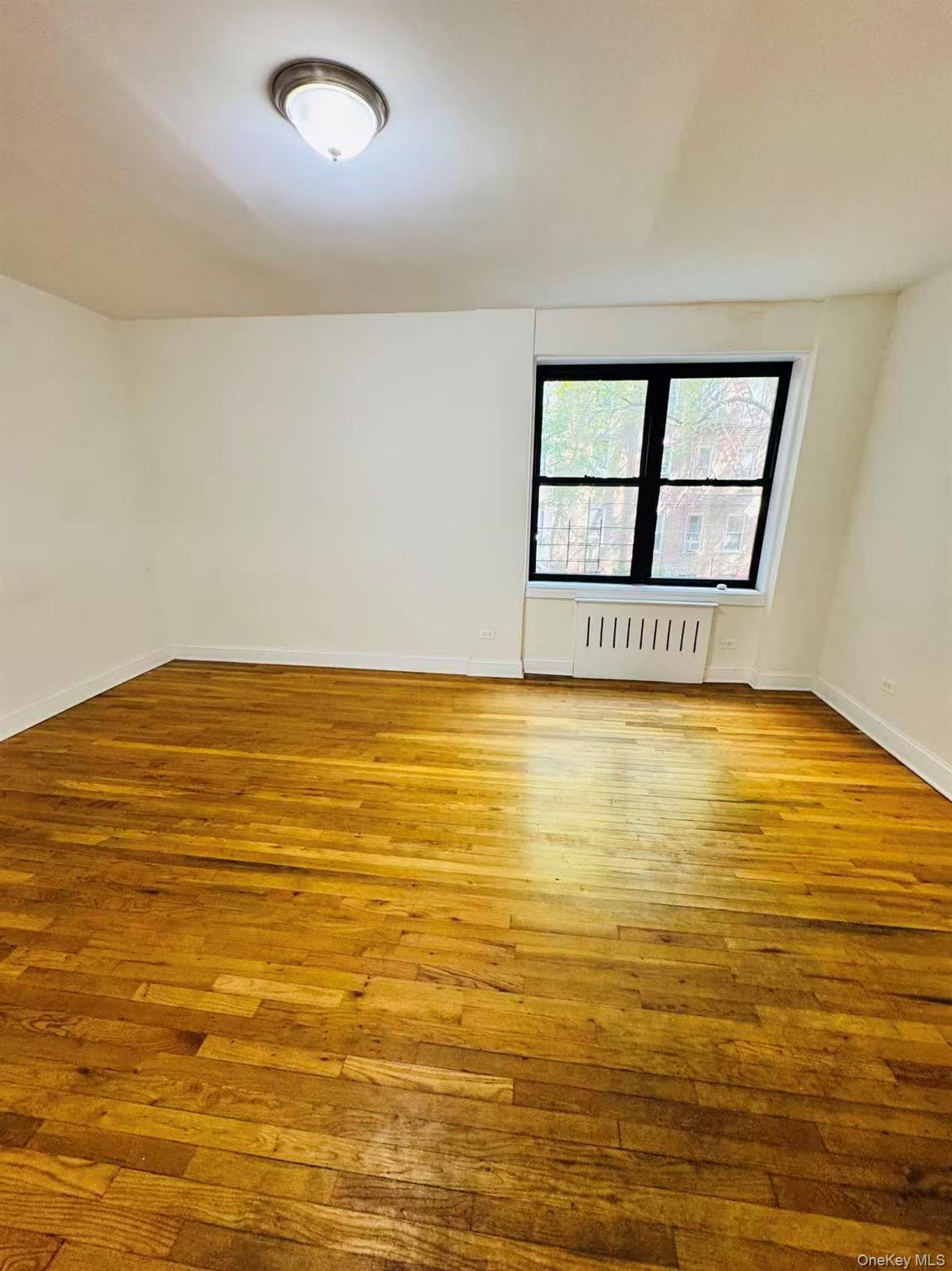 44-05 Macnish Street, Unit 2G Queens, NY 11373 - Photo 11 of 12 Unfurnished room featuring light wood finished floors and radiator