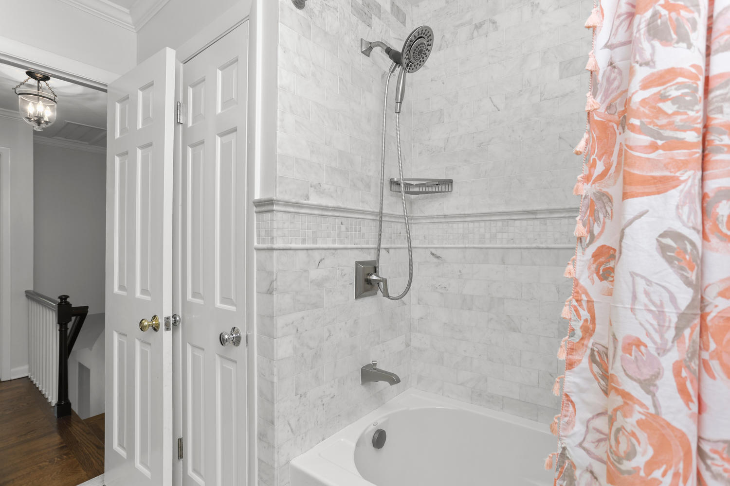 704 Valley Road New Canaan, CT 06840 - Photo 38 of 59 a bathroom with a bathtub and a shower