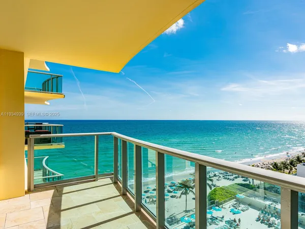 a view of a balcony