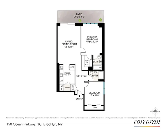 $899,900 | 150 Ocean Parkway, Unit 1C | Kensington