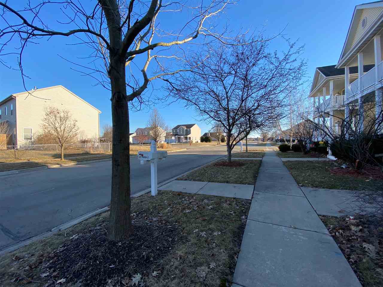 225 Market Street Genoa, IL 60135 - Photo 3 of 13 a street view with large trees