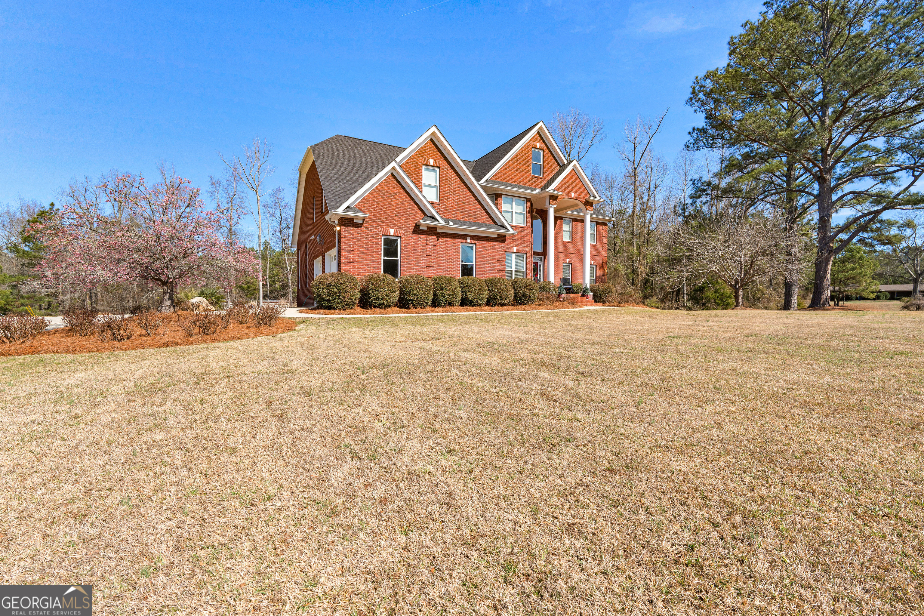 4101 West Ellis Road Griffin, GA 30223 - Photo 125 of 133 a front view of a house with a yard and trees