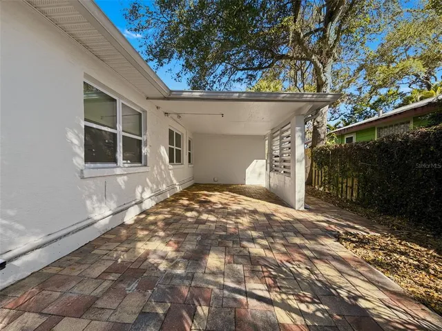 a view of a house with a garage
