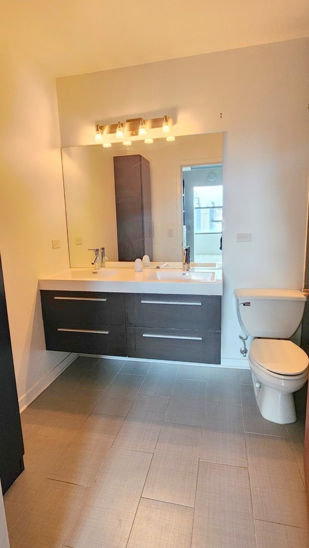 1645 West Ogden Avenue, Unit 417 Chicago, IL 60612 - Photo 8 of 19 a bathroom with a sink a toilet and a bathtub