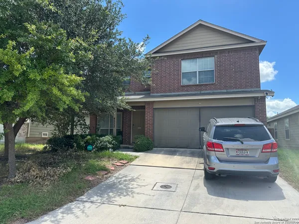 a car parked in front of house