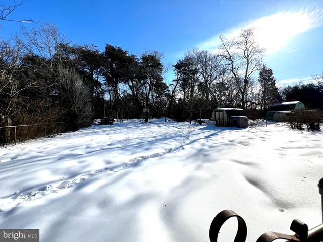 a street view covered with snow