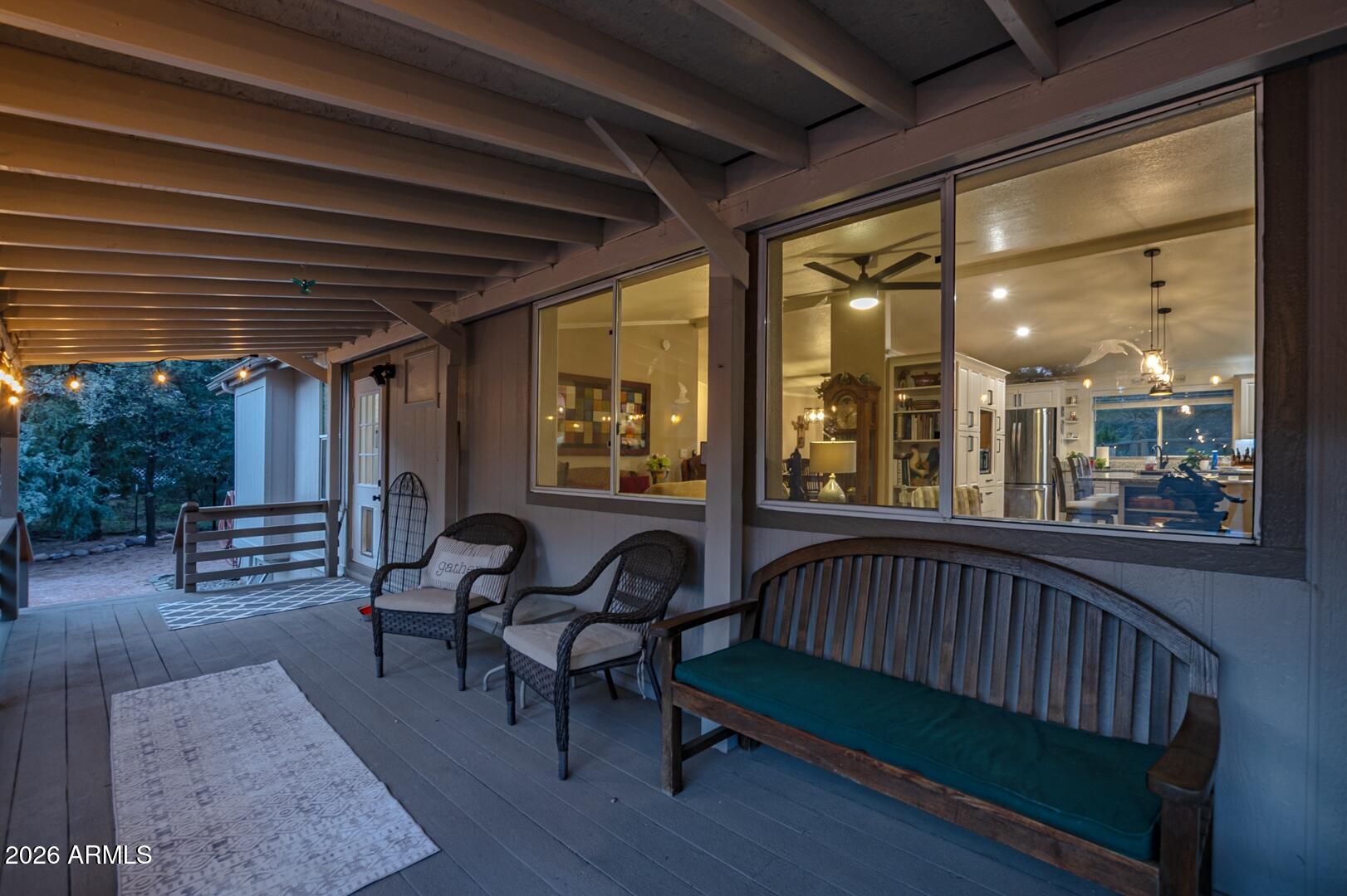 904 North McLane Road Payson, AZ 85541 - Photo 56 of 59 a view of a porch with furniture and a yard