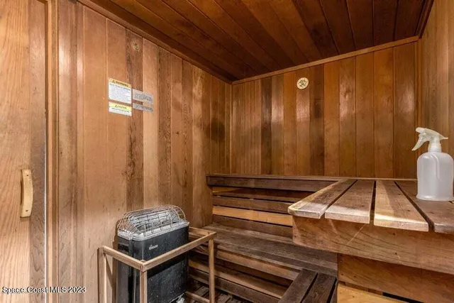 a view of a bench in the garden