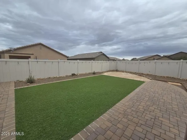 a view of a porch with a yard