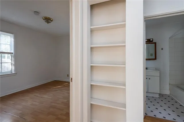 a view of an empty room