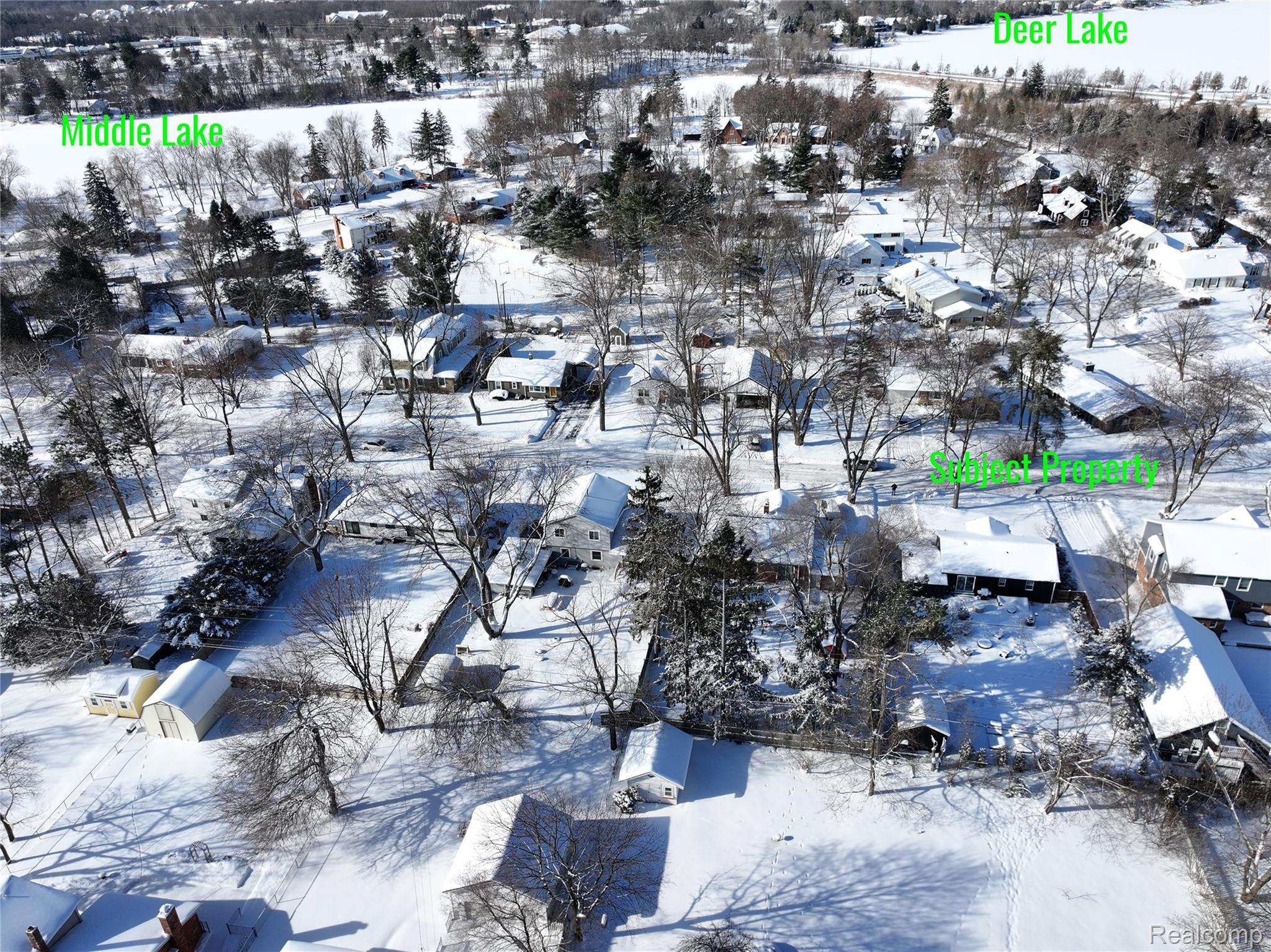 6200 Overlook Road Clarkston, MI 48346 - Photo 41 of 48 View of snowy aerial view