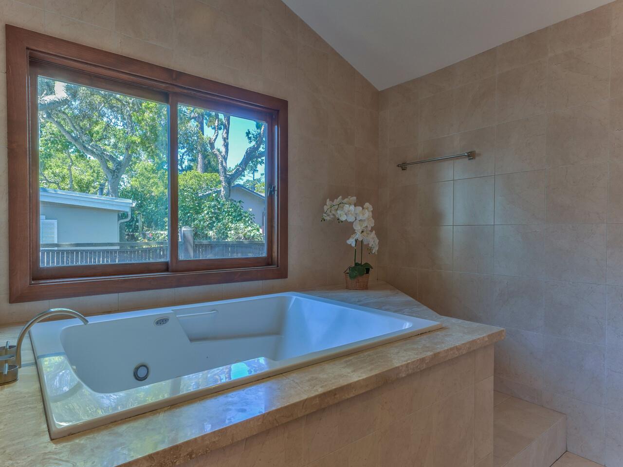 2 Perry Newberry Way Carmel, CA 93923 - Photo 19 of 30 a bath tub sitting in a bathroom next to a window