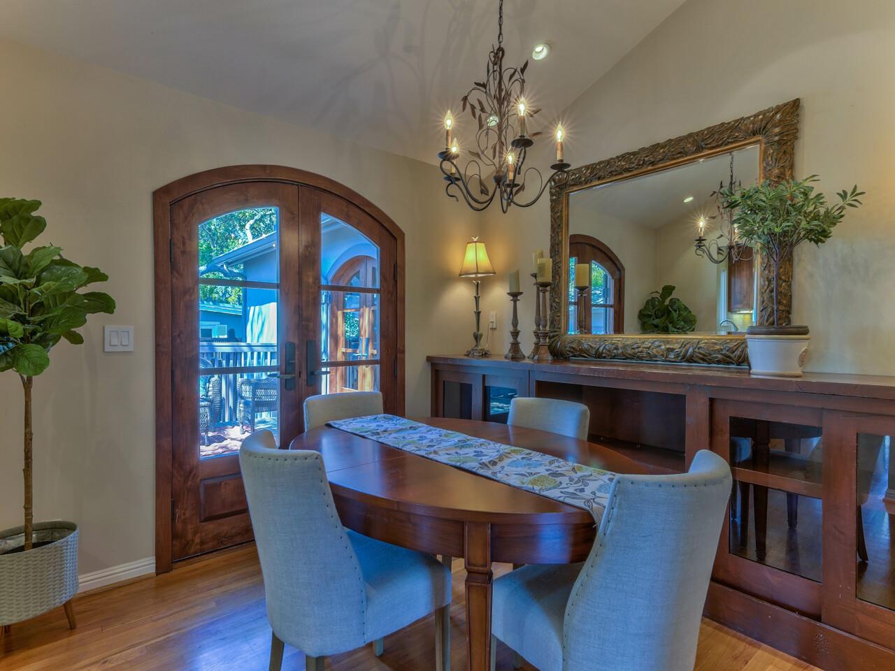 2 Perry Newberry Way Carmel, CA 93923 - Photo 9 of 30 a view of a dining room with furniture and a chandelier