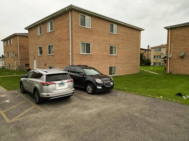 a car parked in front of a house