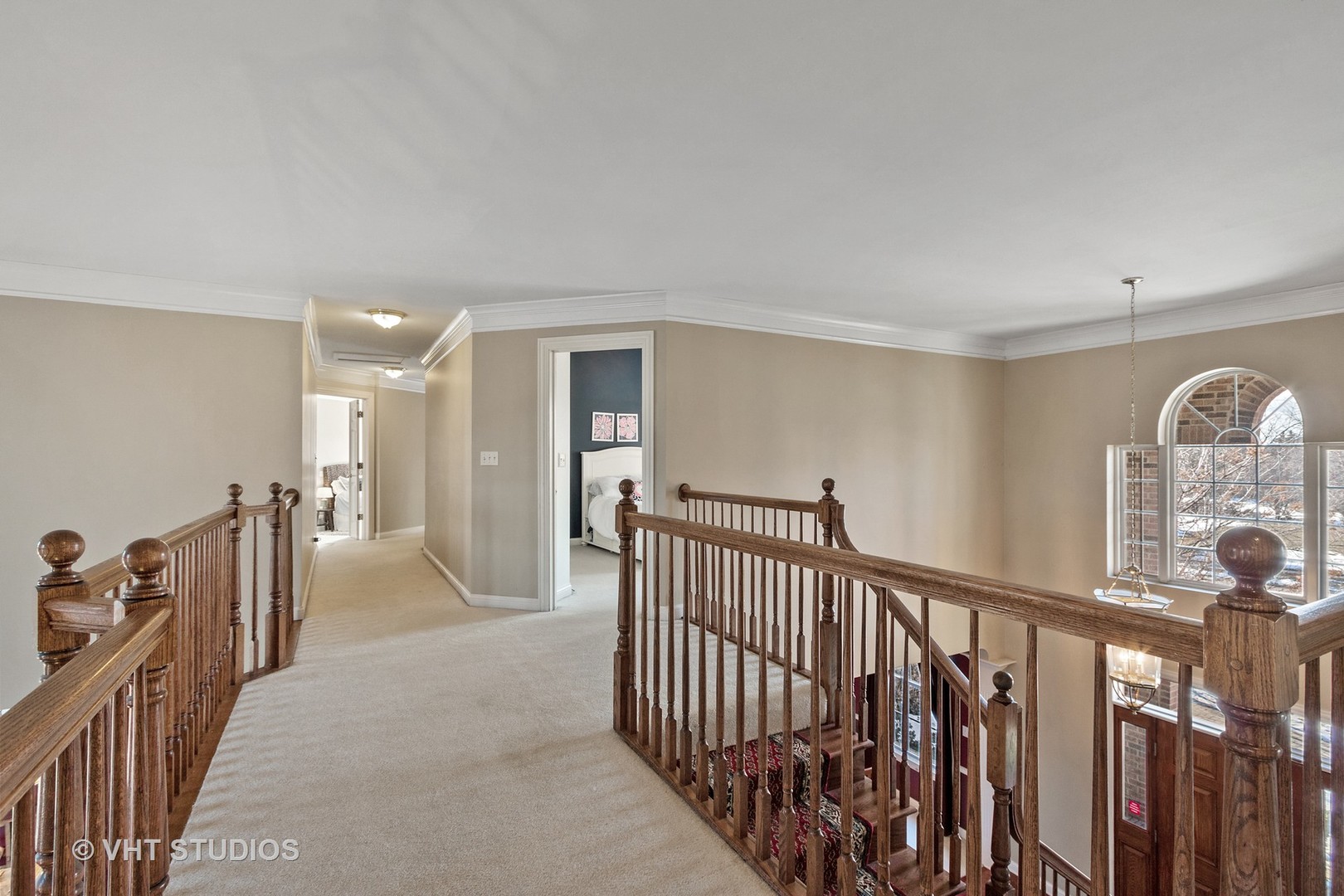 411 Morgan Lane Fox River Grove, IL 60021 - Photo 24 of 37 a view of a hallway with a livingroom with furniture