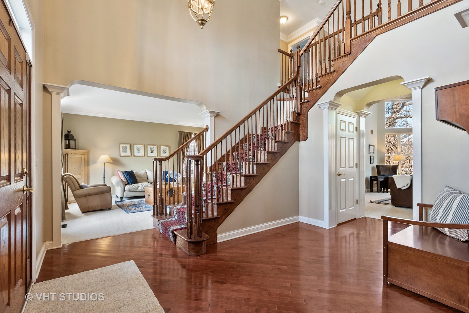 411 Morgan Lane Fox River Grove, IL 60021 - Photo 3 of 37 a view of entryway and hall with wooden floor