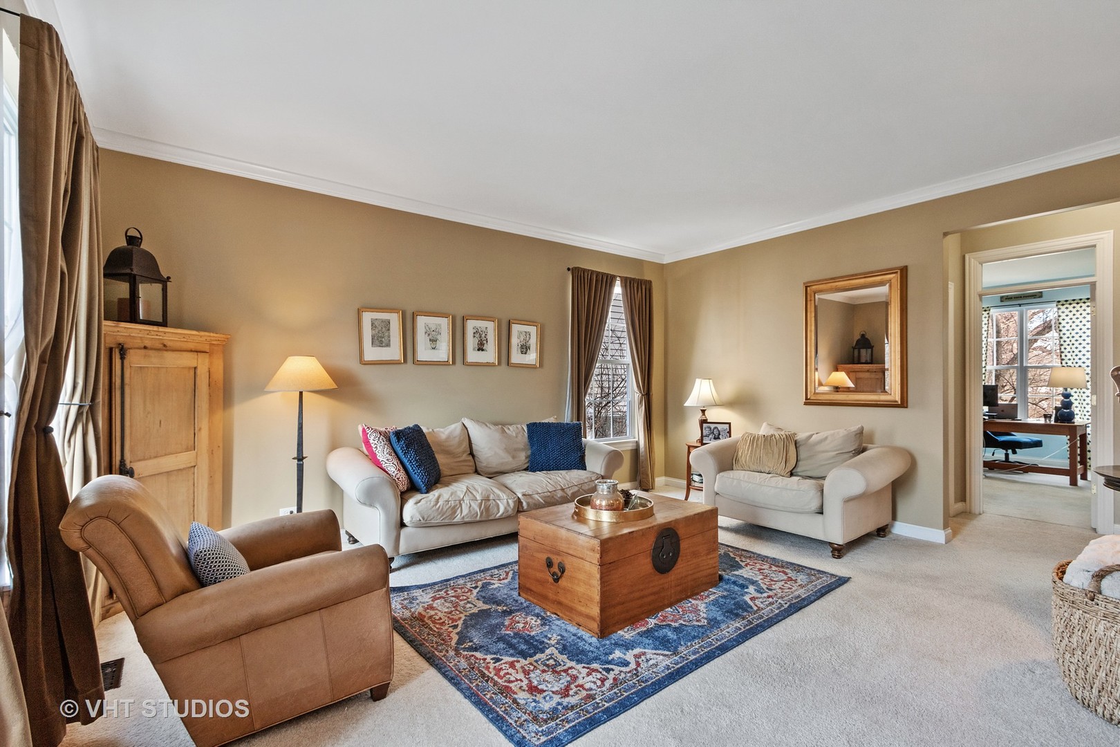 411 Morgan Lane Fox River Grove, IL 60021 - Photo 4 of 37 a living room with furniture a rug and a lamp