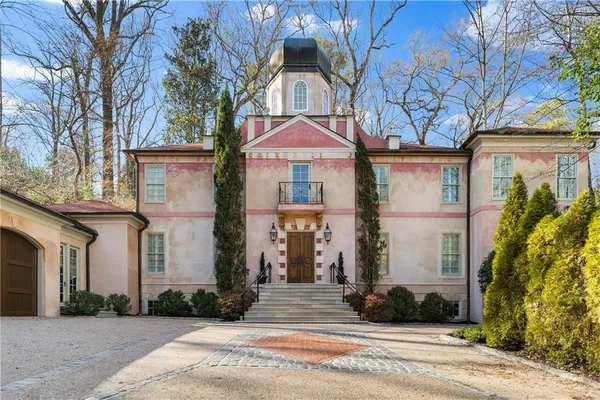 a front view of a house