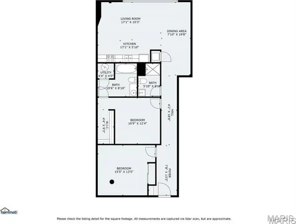 $1,400 | 2201 Locust Street, Unit 207, St. Louis, MO 63103