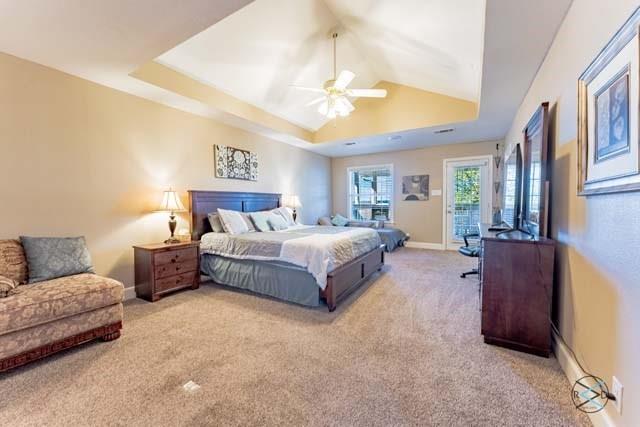 6209 Point La Vista Road Malakoff, TX 75148 - Photo 14 of 38 a spacious bedroom with a bed a couch and dresser