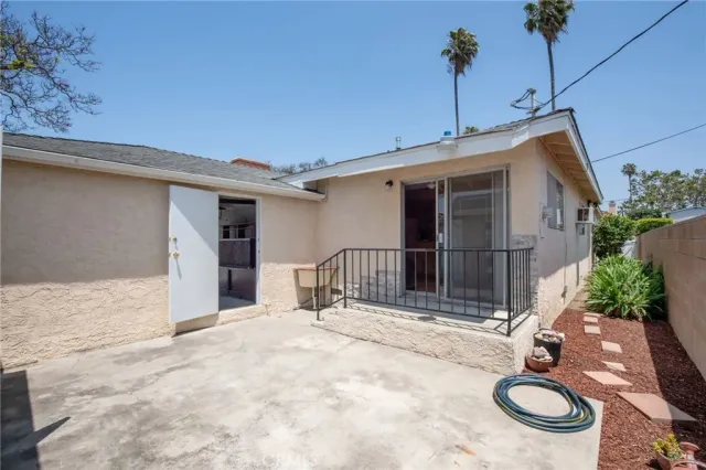 a backyard of a house