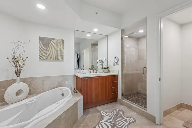 a view of city and a lake