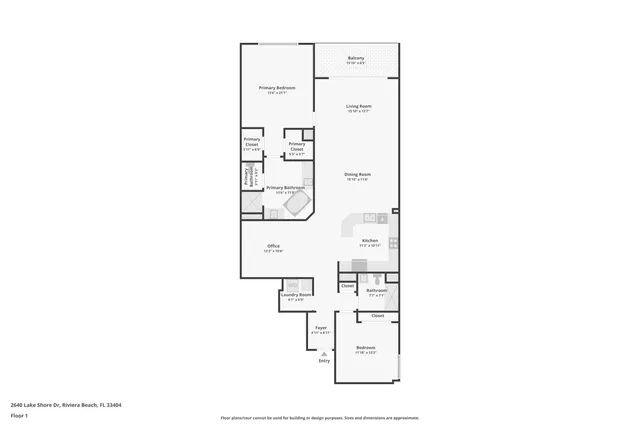 $6,500 | 2640 Lake Shore Drive, Unit 2312, Riviera Beach, FL 33404