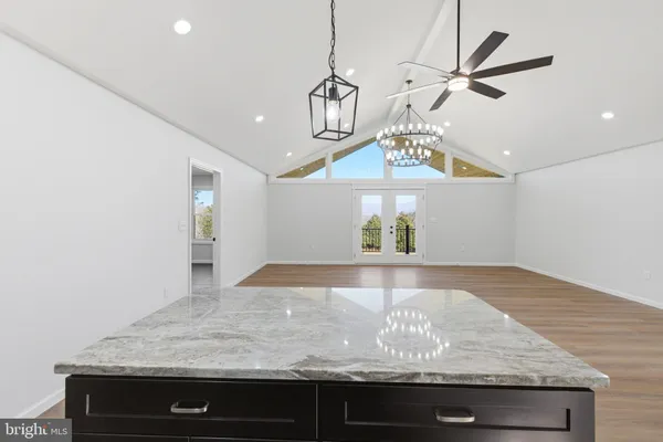 a bathroom with a shower and toilet