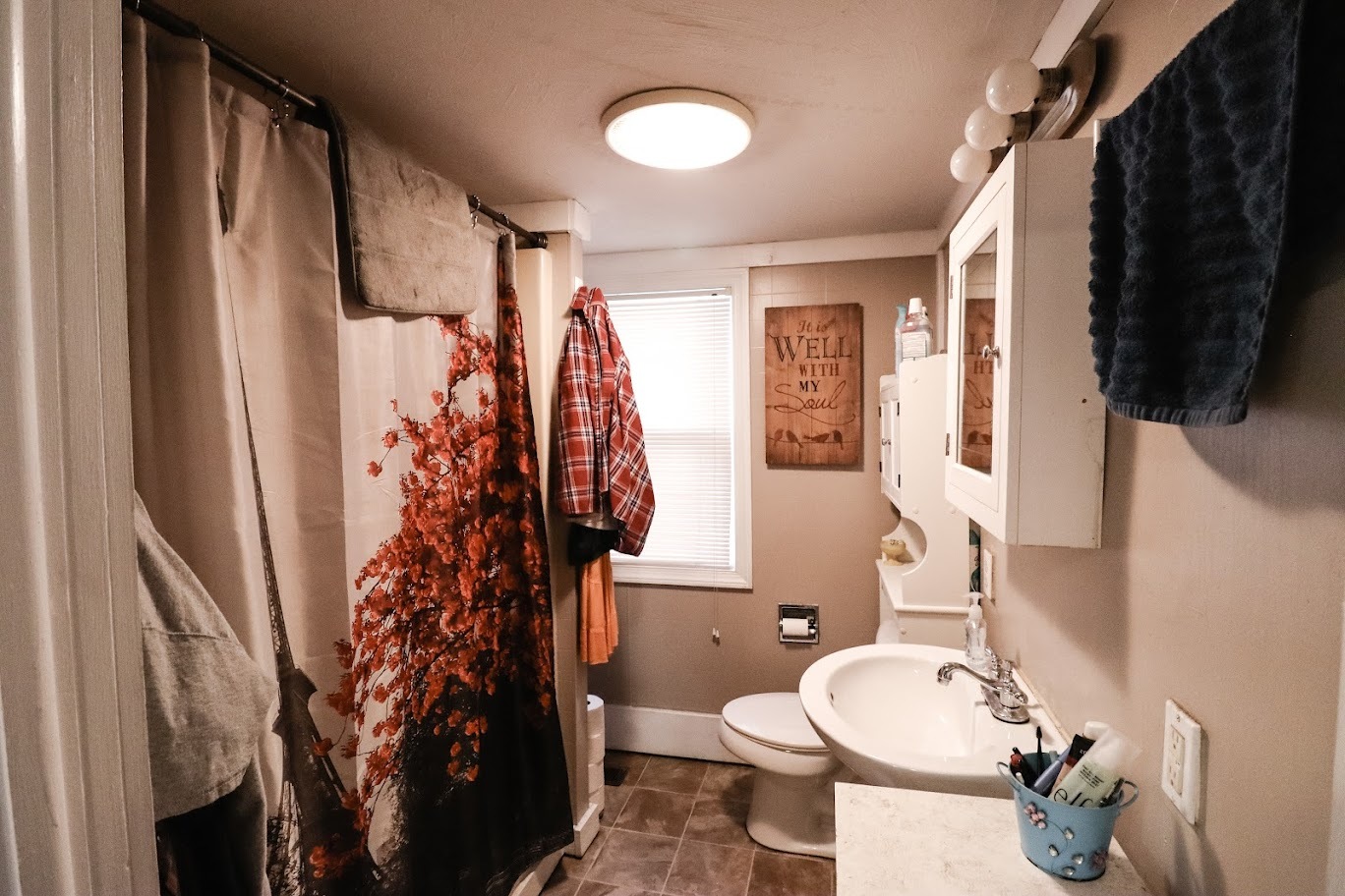 35 Monroe Avenue Charleston, IL 61920 - Photo 14 of 23 a bathroom with a sink toilet and shower