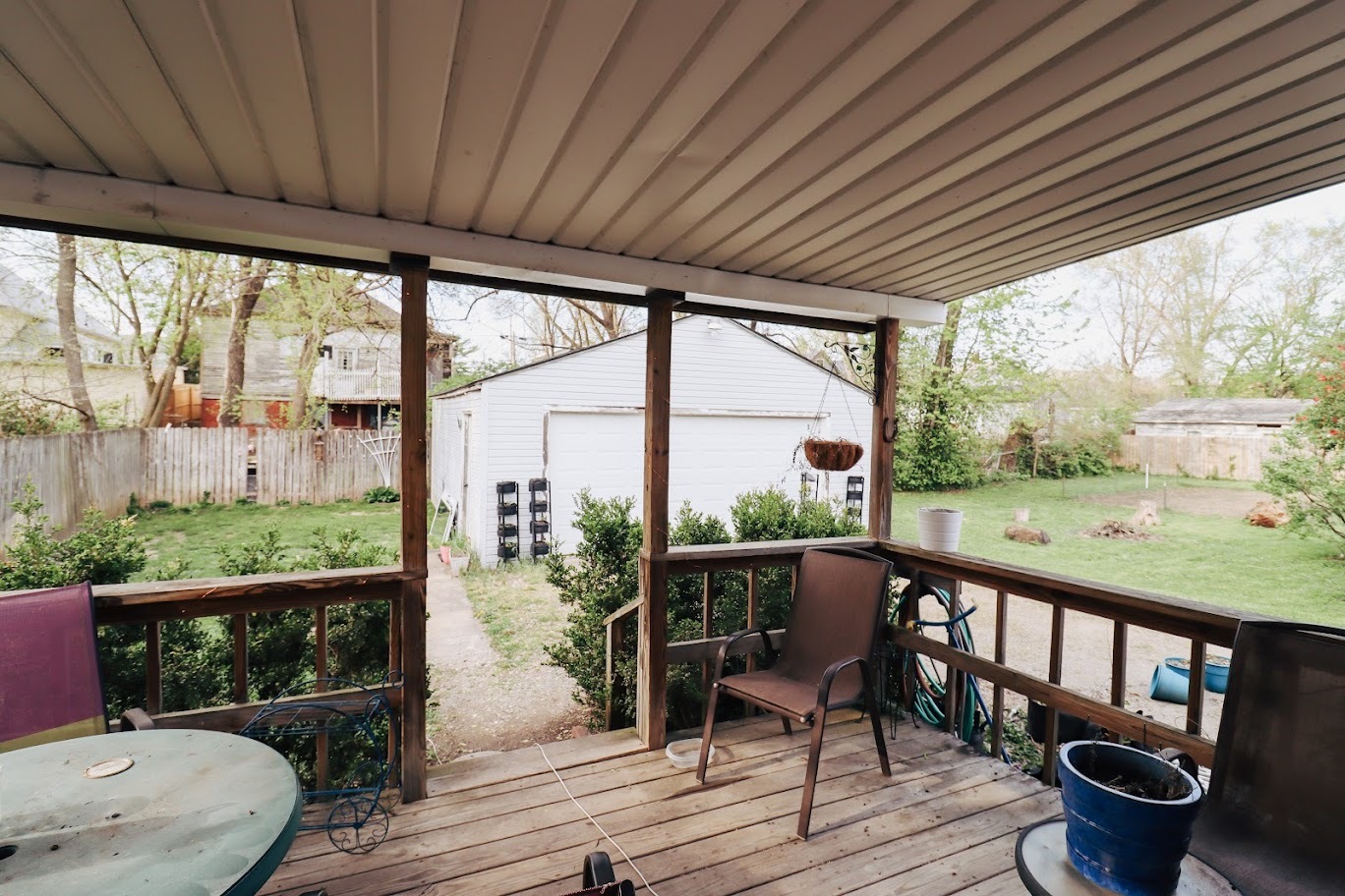 35 Monroe Avenue Charleston, IL 61920 - Photo 20 of 23 a view of a porch with furniture and wooden floor