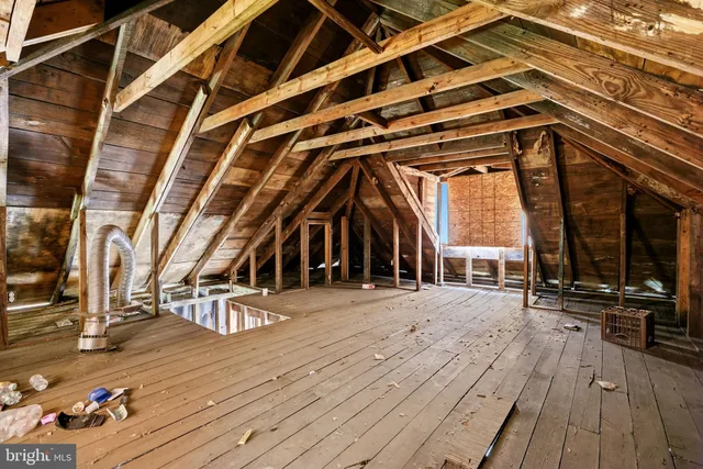 a view of a deck with wooden floor