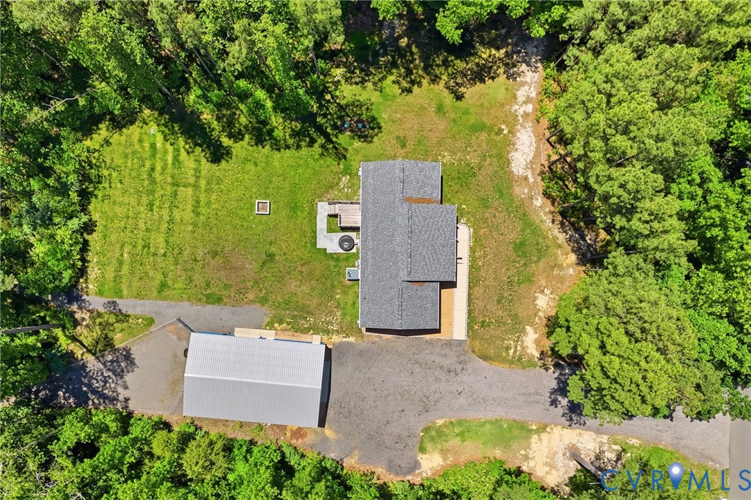 93 Faraway Road Saluda, VA 23149 - Photo 46 of 58 an aerial view of a house with a yard