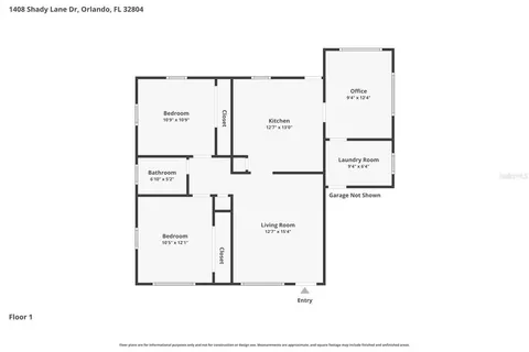 $449,900 | 1408 Shady Ln Drive, Orlando, FL 32804