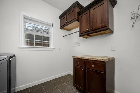 a view of a storage and utility room