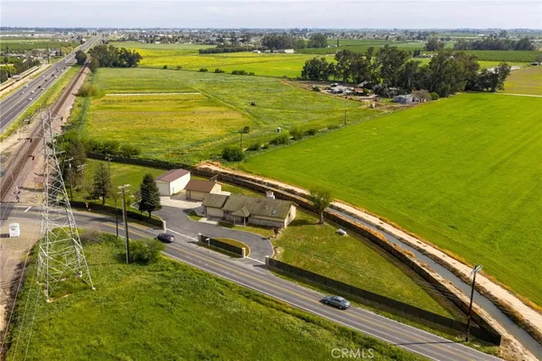 a view of an outdoor space and swimming pool