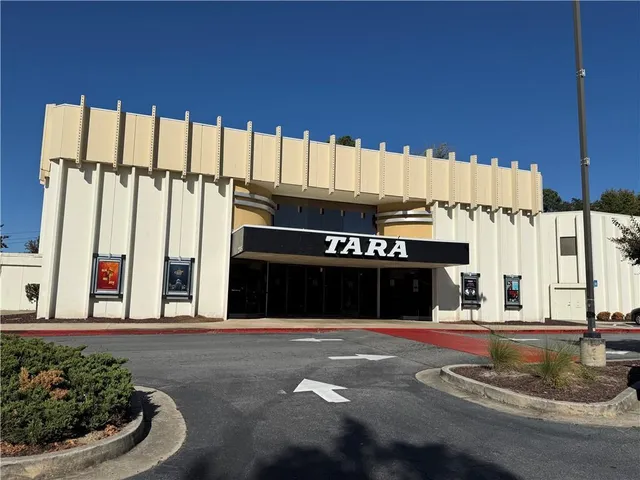 a view of a building with a street