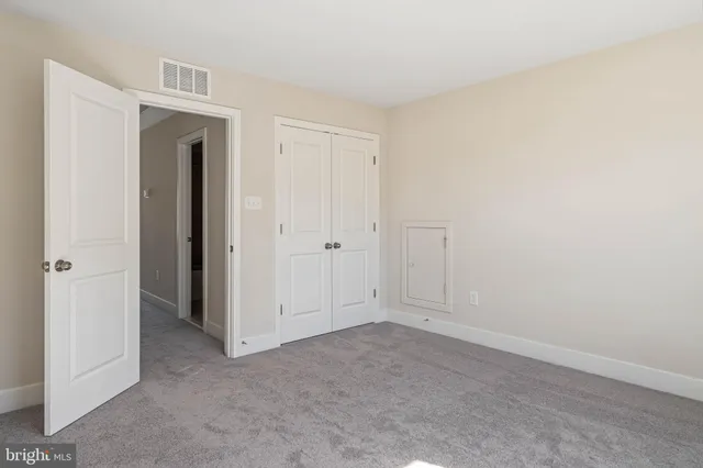 a view of an empty room