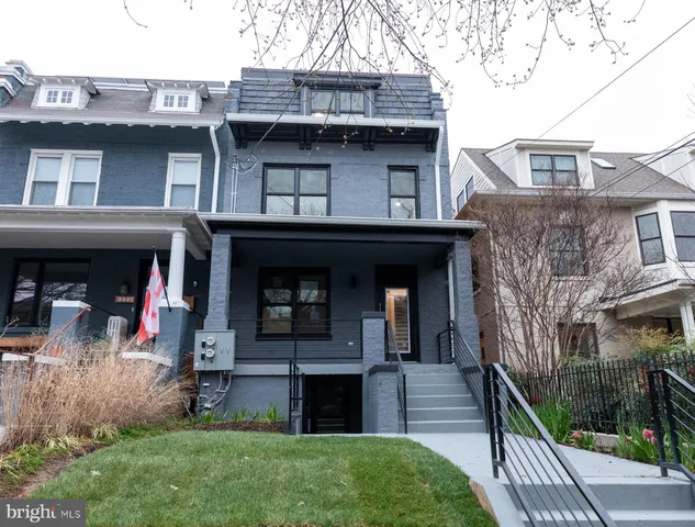 a front view of a house