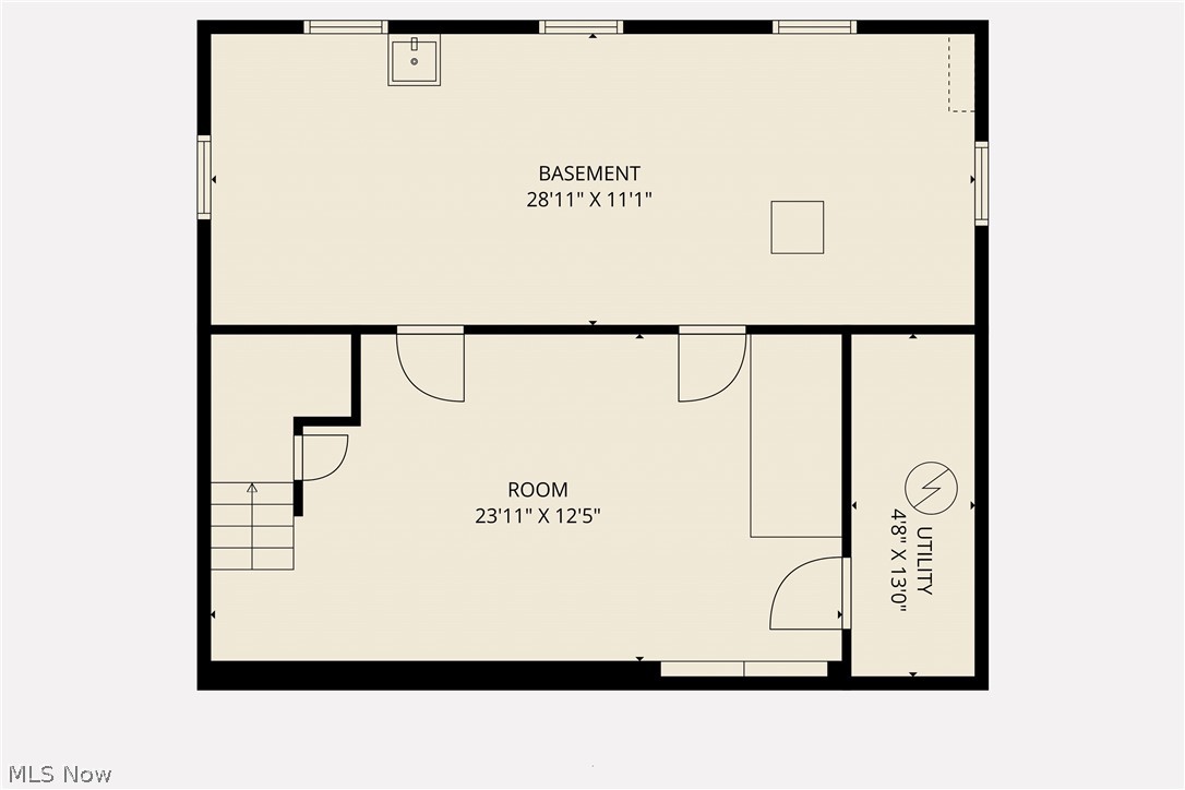 2214 Cleveland Road Wooster, OH 44691 - Photo 38 of 38 The basement floor plan.