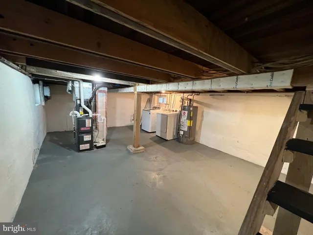 a view of storage and utility room