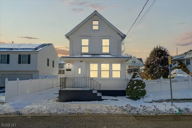 a front view of a house