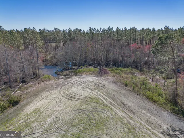 a view of a backyard with trees