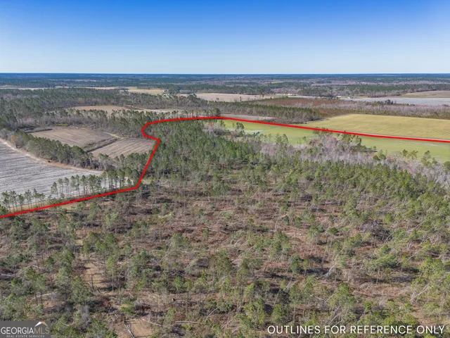 a view of a water with a building in the background