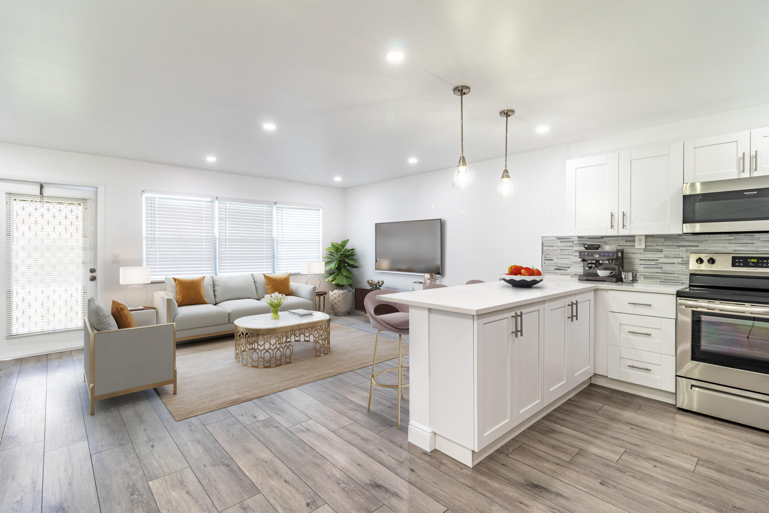 185 Mansfield F Boca Raton, FL 33434 - Photo 5 of 21 Kitchen.Living Room