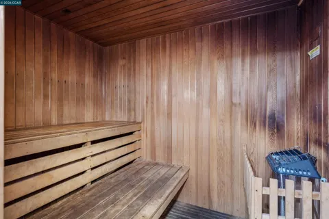 a view of tree next to a yard